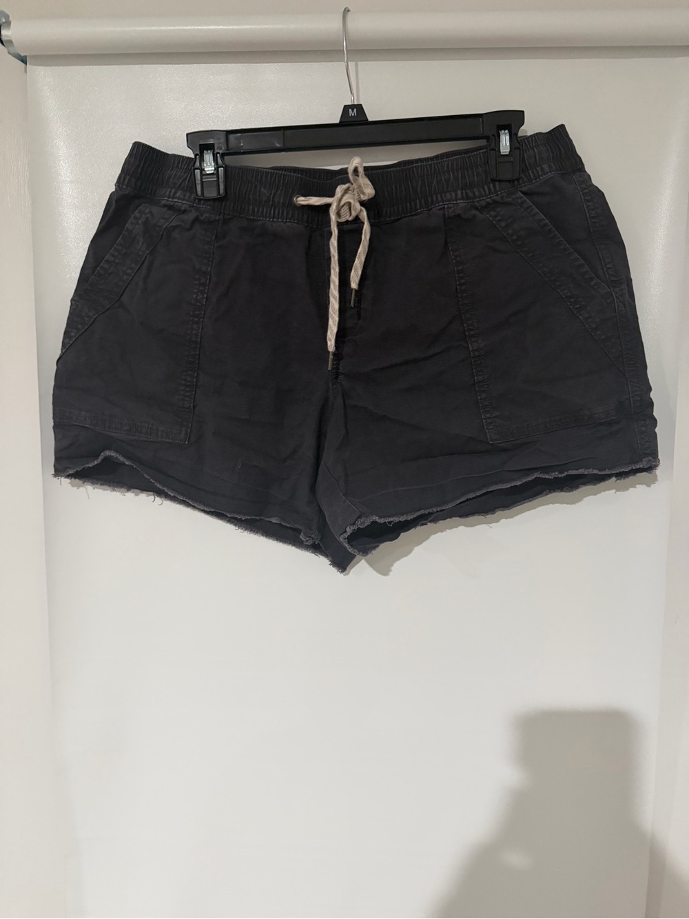 Natural Reflections Black Drawstring Casual Shorts